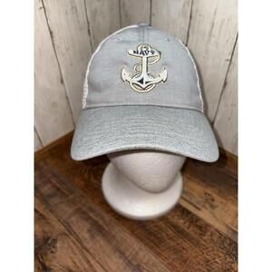 Navy Midshipmen Under Armour Cap Hat Gray/White Anchor Mesh Snapback Trucker